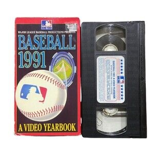 MLB Major League Baseball 1991 Video Yearbook VHS Tape USA 60 Minutes